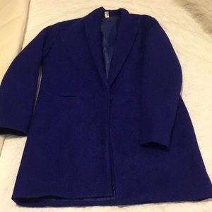 Royal blue overcoat medium
